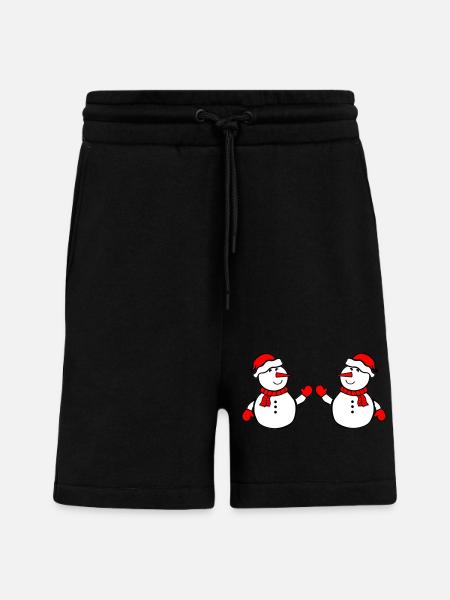 Snowman 2 - Shorts - made by SPREAD - SOLID BLACK