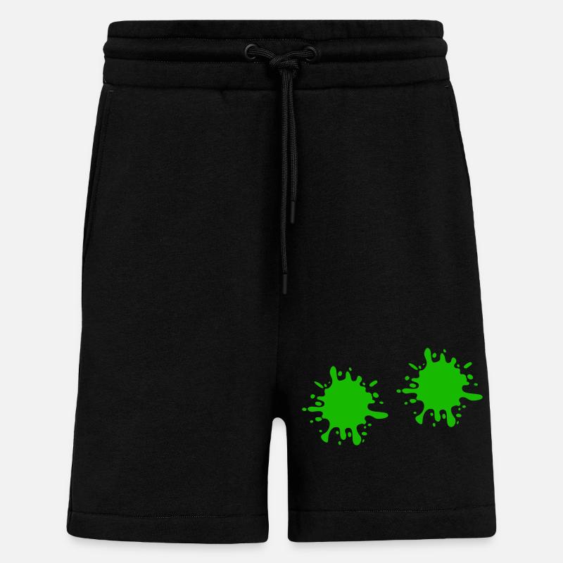 Farbklecks kleckse - Shorts - made by SPREAD - SOLID BLACK