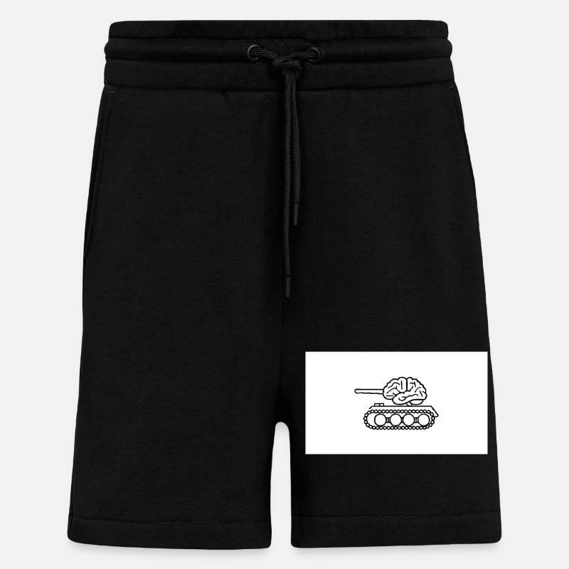 Denkpanzer - Shorts - made by SPREAD - SOLID BLACK