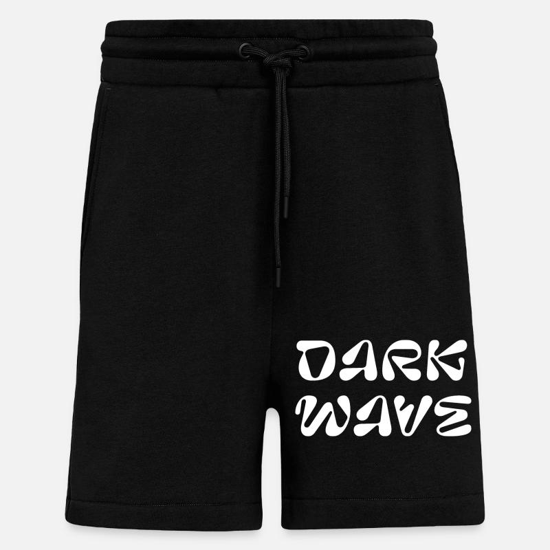 Dark WAVE logo design - Shorts - made by SPREAD - SOLID BLACK
