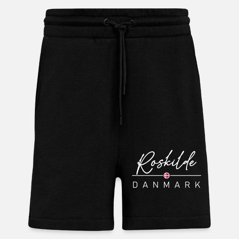 Dänemark - Roskilde - Danemark - Danemark - Short bio décontracté fabriqué en UE - SOLID BLACK