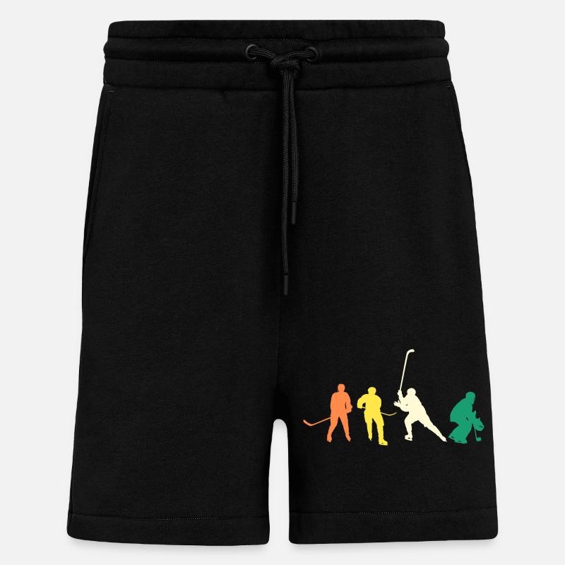 Eishockeyspieler Evolution Eishockey - Shorts - made by SPREAD - SOLID BLACK