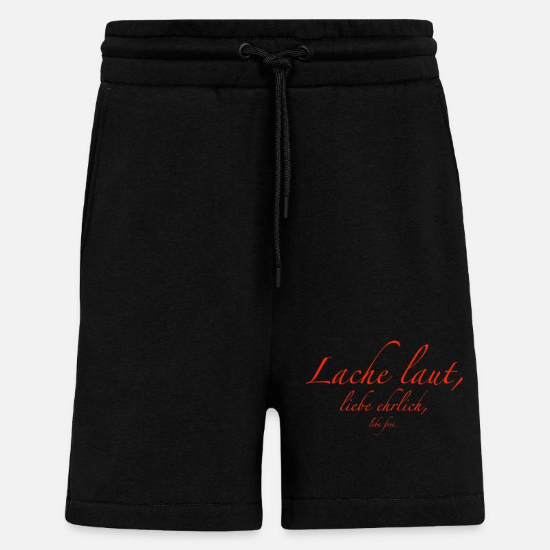 lache laut - Shorts - made by SPREAD - SOLID BLACK