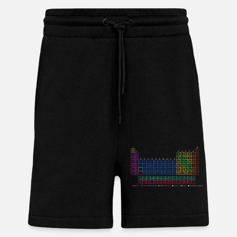 Periodensystem der chemischen Elemente. - Shorts - made by SPREAD - SOLID BLACK