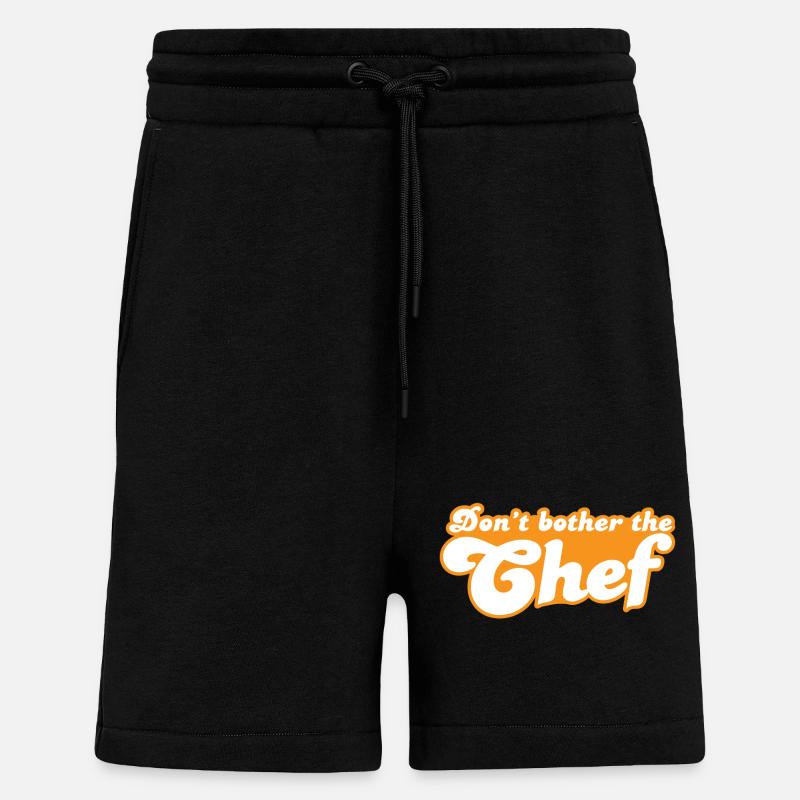 Don't bother the chef! - Shorts - made by SPREAD - SOLID BLACK