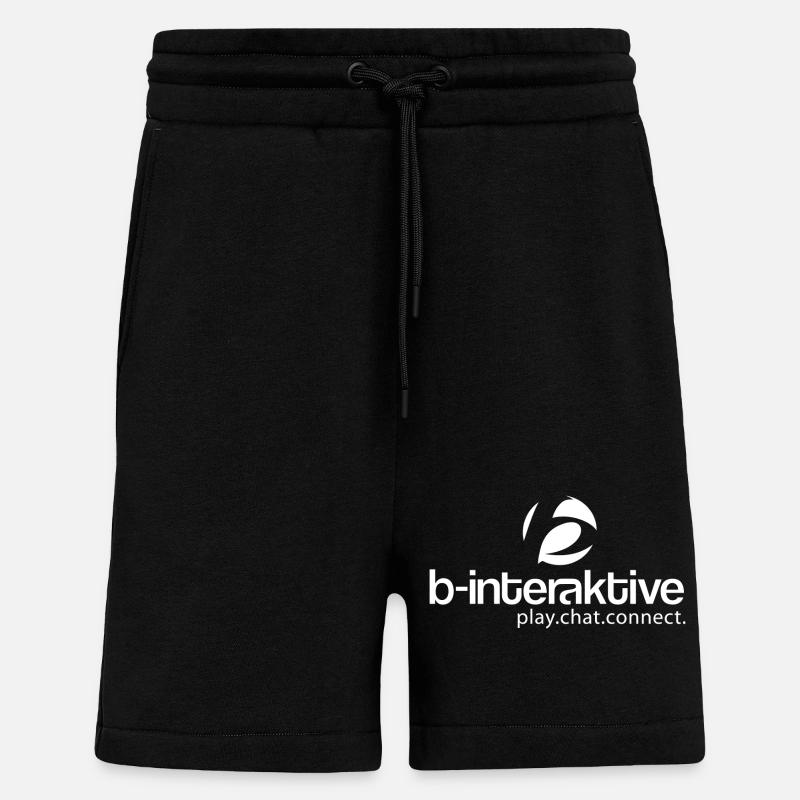 b-logo interactif - Short bio décontracté fabriqué en UE - SOLID BLACK