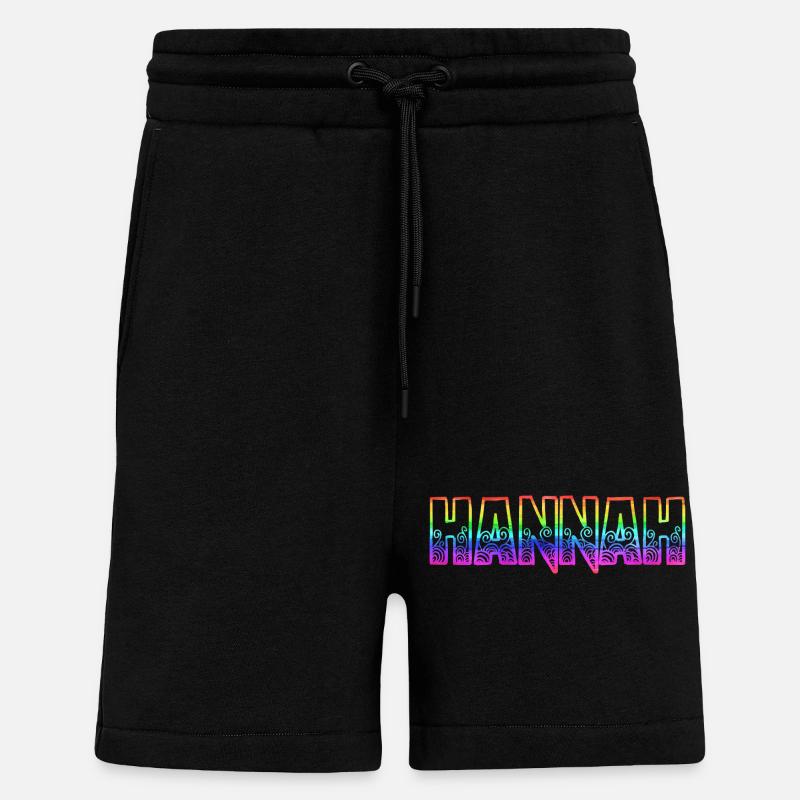 hannah rs regenbogen - Shorts - made by SPREAD - SOLID BLACK