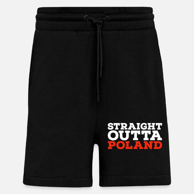 Auto Sticker Polen - Shorts - made by SPREAD - SOLID BLACK