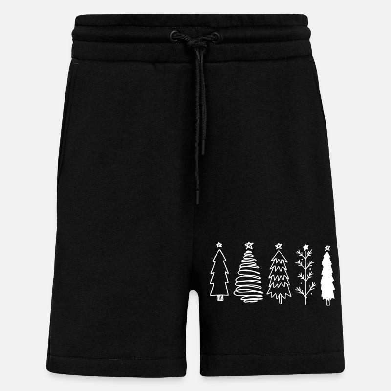 Weihnachtsbaum - X-MAS Weihnachtsbäume - Shorts - made by SPREAD - SOLID BLACK