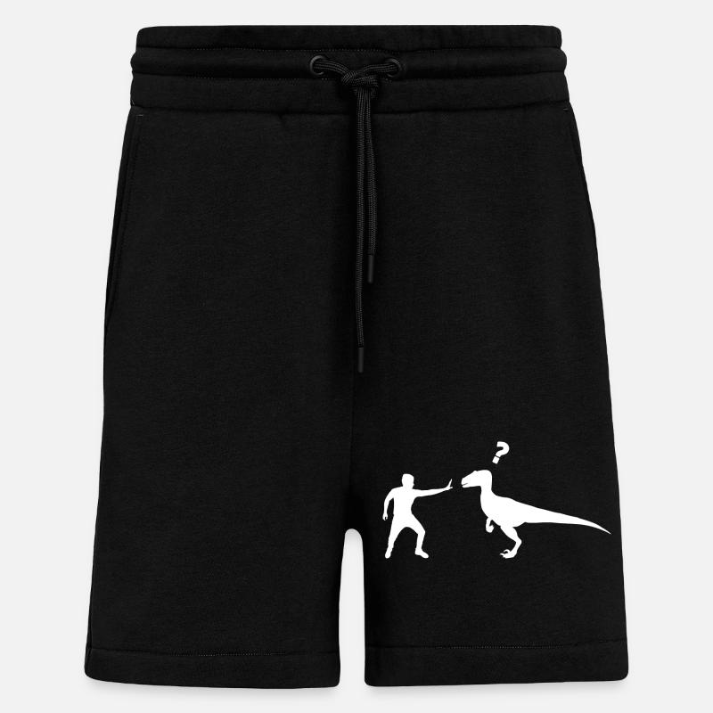 Velociraptor Dinosaurier - Shorts - made by SPREAD - SOLID BLACK