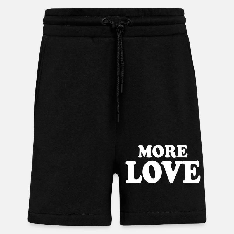 More love - Shorts - made by SPREAD - SOLID BLACK