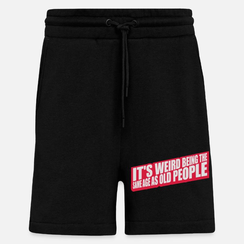 being old people age - Shorts - made by SPREAD - SOLID BLACK