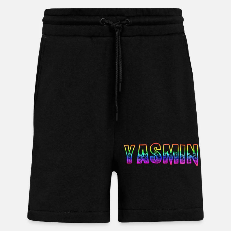 Yasmin RS Arc-en-ciel - Short bio décontracté fabriqué en UE - SOLID BLACK