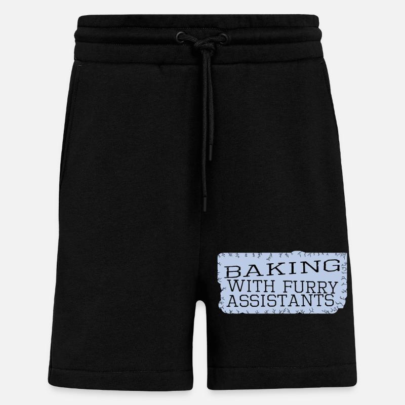 Fun Animals Baking Ideas Wildlife - Shorts - made by SPREAD - SOLID BLACK