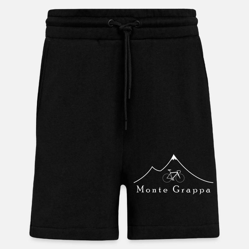 Monte Grappa - Short bio décontracté fabriqué en UE - SOLID BLACK