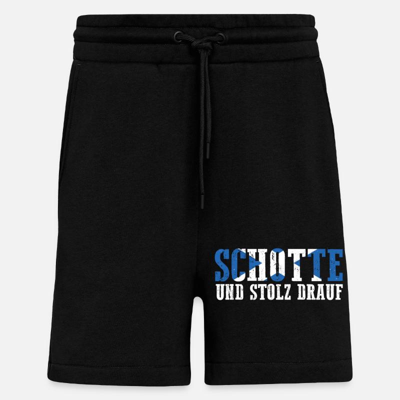Scots Scottish Scotland - Shorts - made by SPREAD - SOLID BLACK