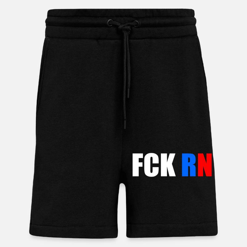 Fck rn - Short bio décontracté fabriqué en UE - SOLID BLACK