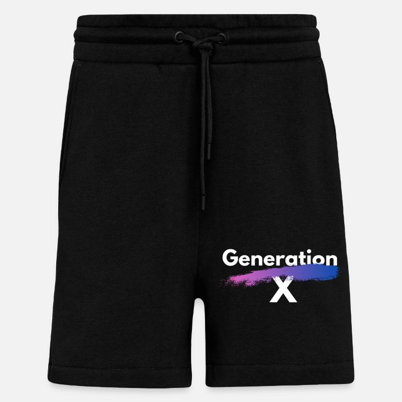 Generation X - Shorts - made by SPREAD - SOLID BLACK