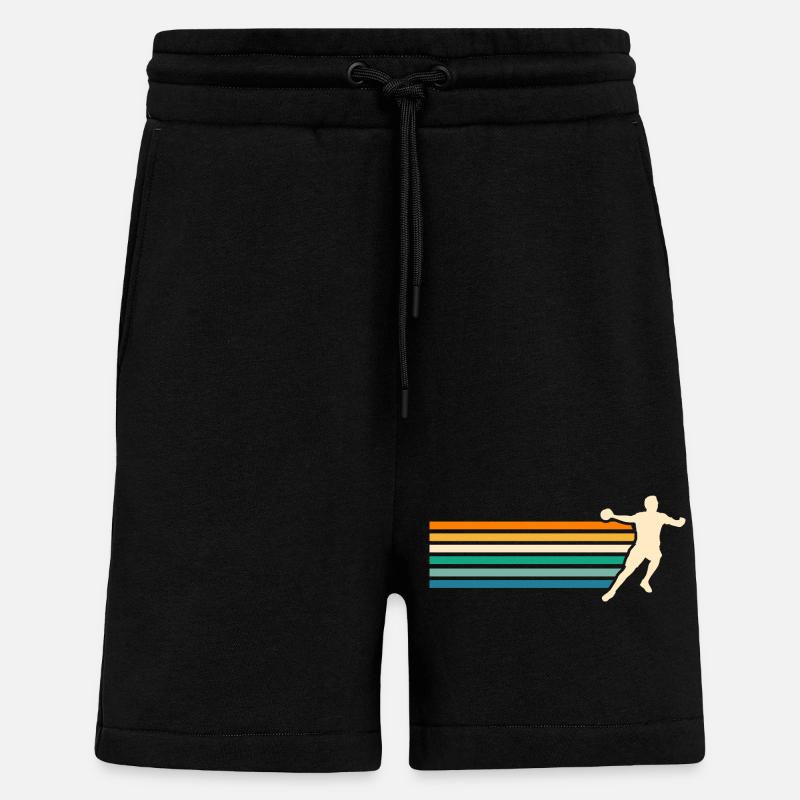 Joueurs de handball Handball - Short bio décontracté fabriqué en UE - SOLID BLACK