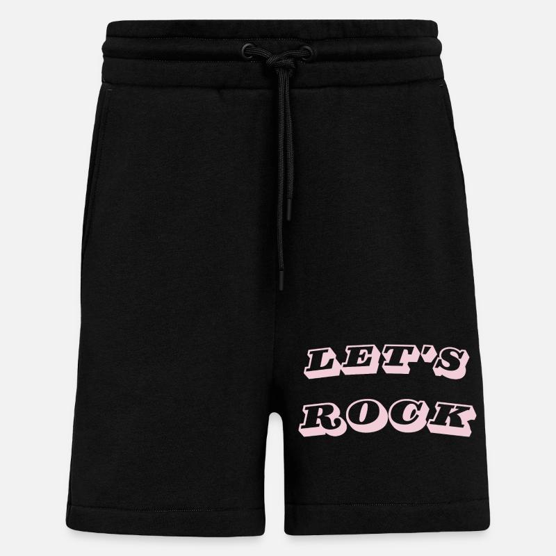 Faisons du rock - Short bio décontracté fabriqué en UE - SOLID BLACK