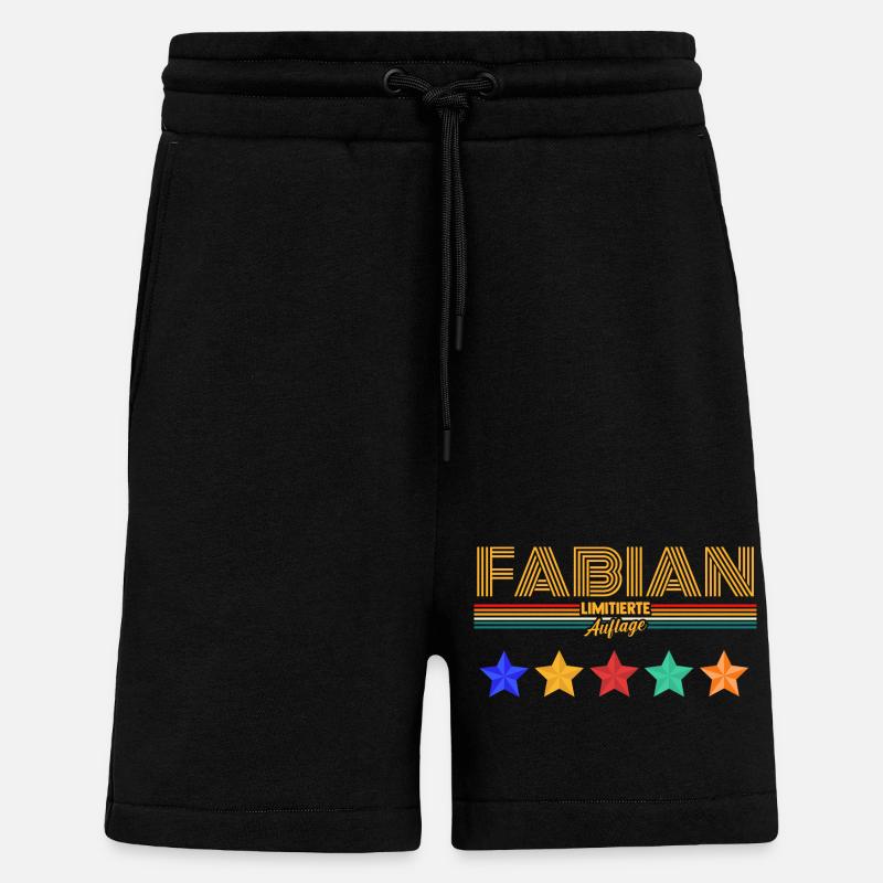 Fabien - Short bio décontracté fabriqué en UE - SOLID BLACK