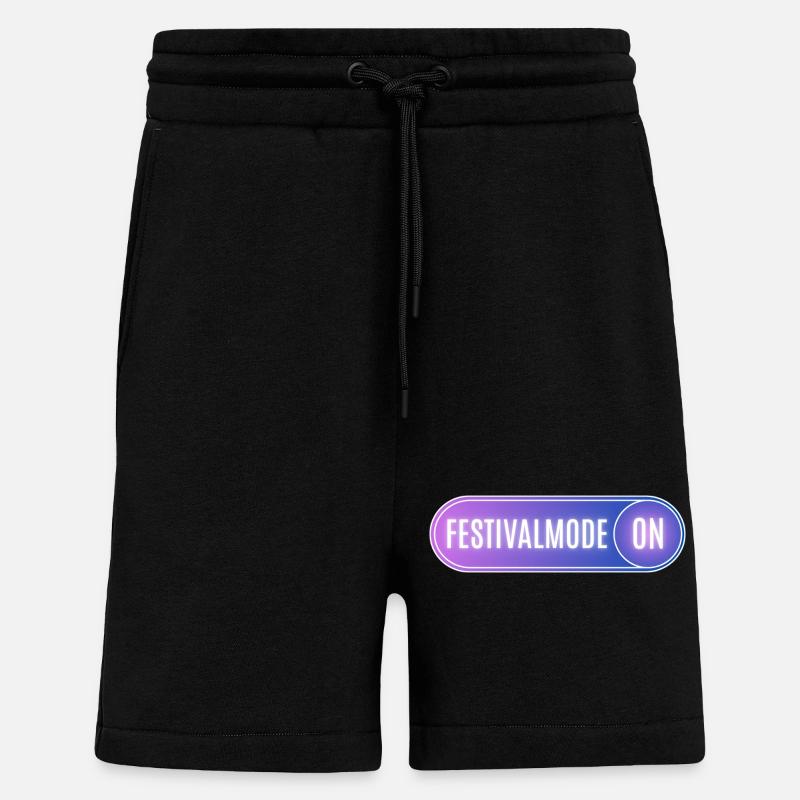 Festivalmode ON - Shorts - made by SPREAD - SOLID BLACK