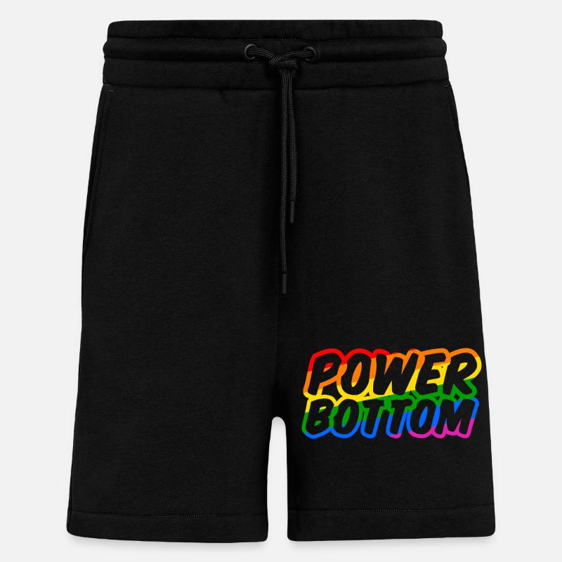 Power Bottom Shirt - Shorts - made by SPREAD - SOLID BLACK