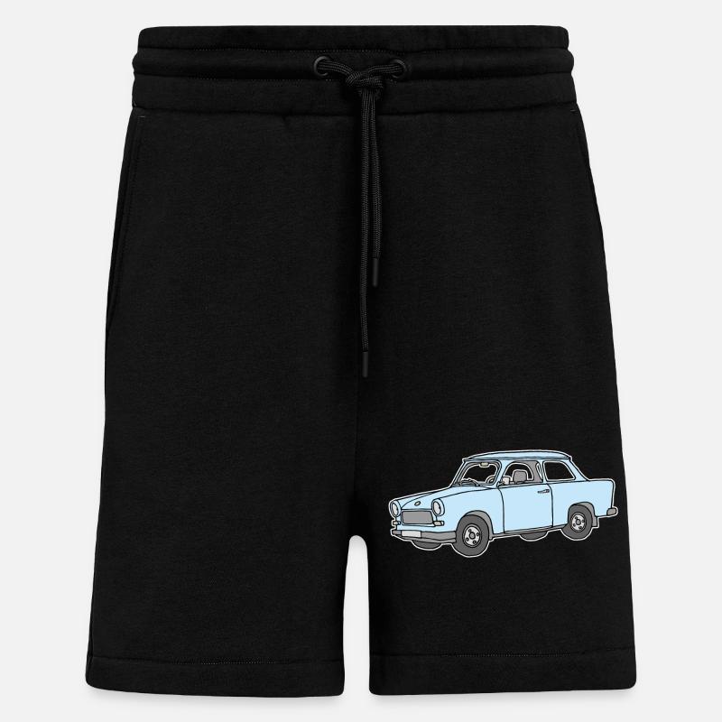 Hellblauer Trabi,  - Shorts - made by SPREAD - SOLID BLACK