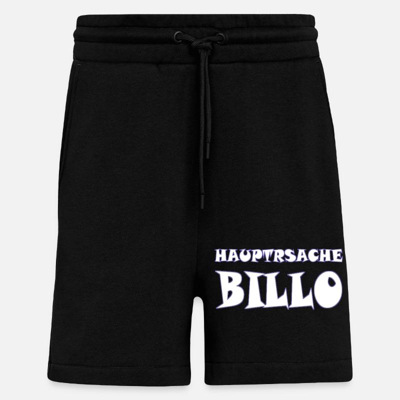 principale chose billo - Short bio décontracté fabriqué en UE - SOLID BLACK