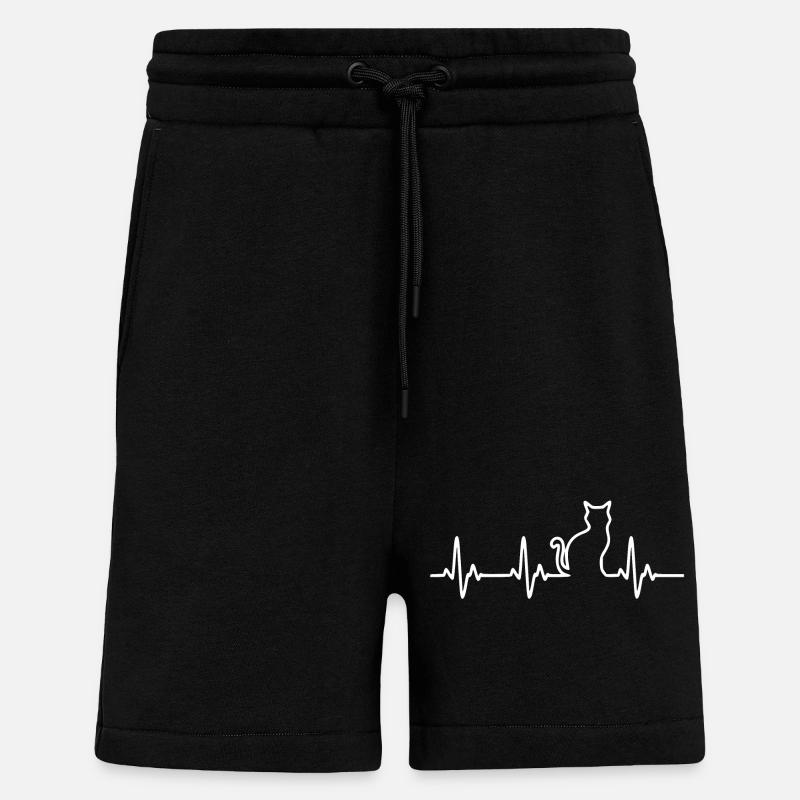 cat - Shorts - made by SPREAD - SOLID BLACK