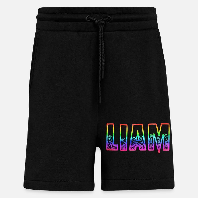 liam rs rainbow - Shorts - made by SPREAD - SOLID BLACK