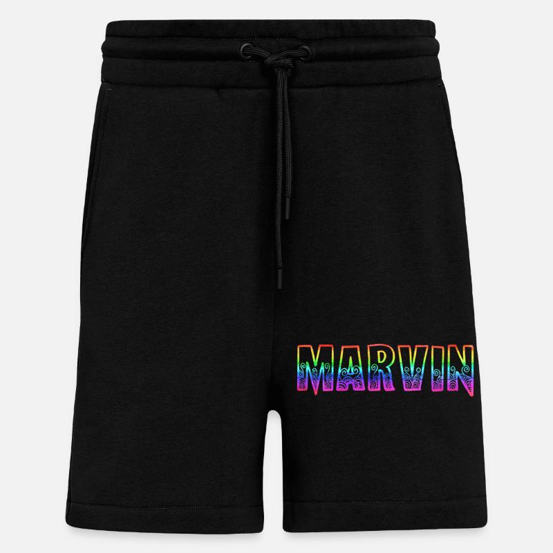 marvin rs regenbogen - Shorts - made by SPREAD - SOLID BLACK