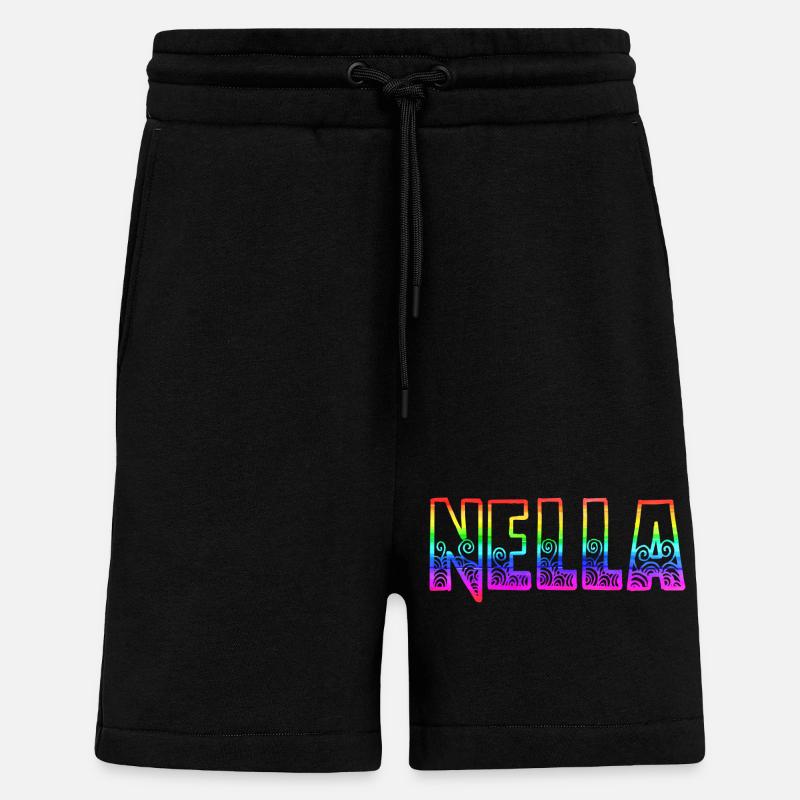 nella rs rainbow - Shorts - made by SPREAD - SOLID BLACK