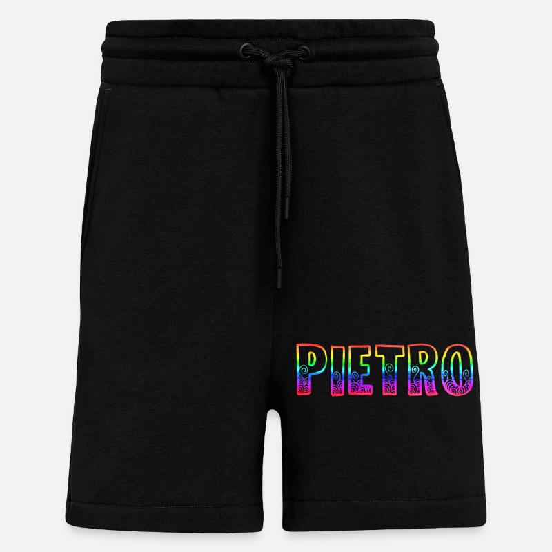 pietro rs arc-en-ciel - Short bio décontracté fabriqué en UE - SOLID BLACK