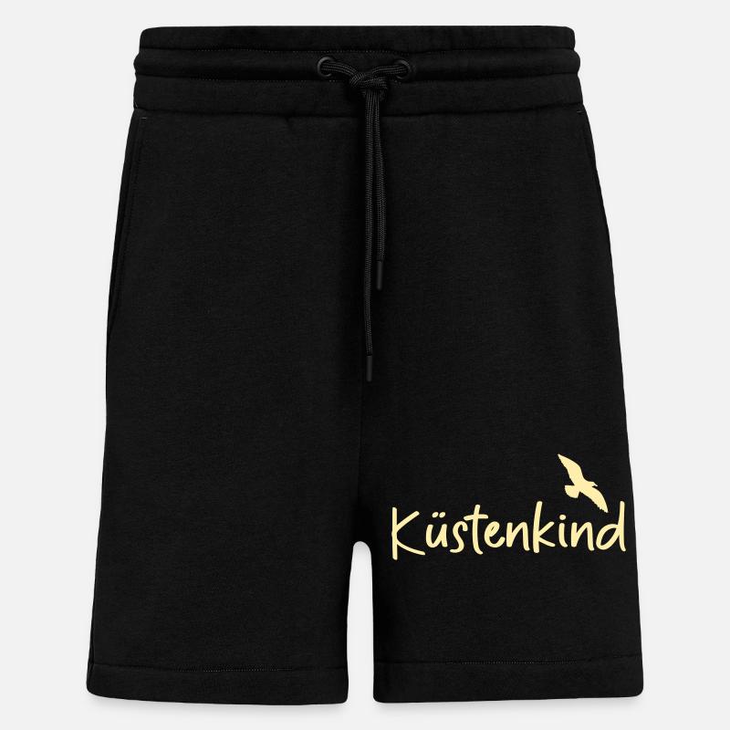 Küstenkind Möwe - Shorts - made by SPREAD - SOLID BLACK