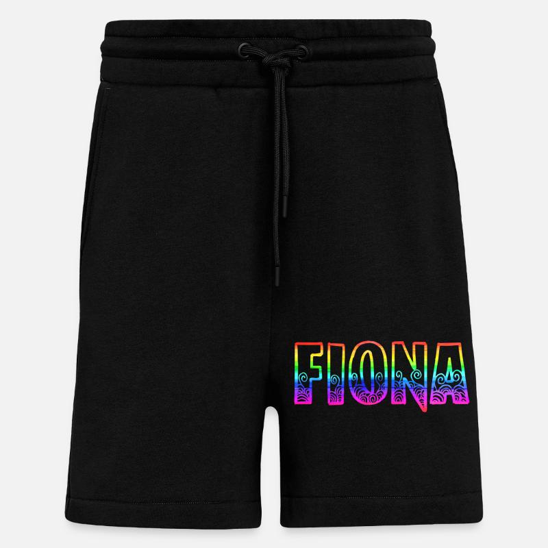 fiona rs arc-en-ciel - Short bio décontracté fabriqué en UE - SOLID BLACK