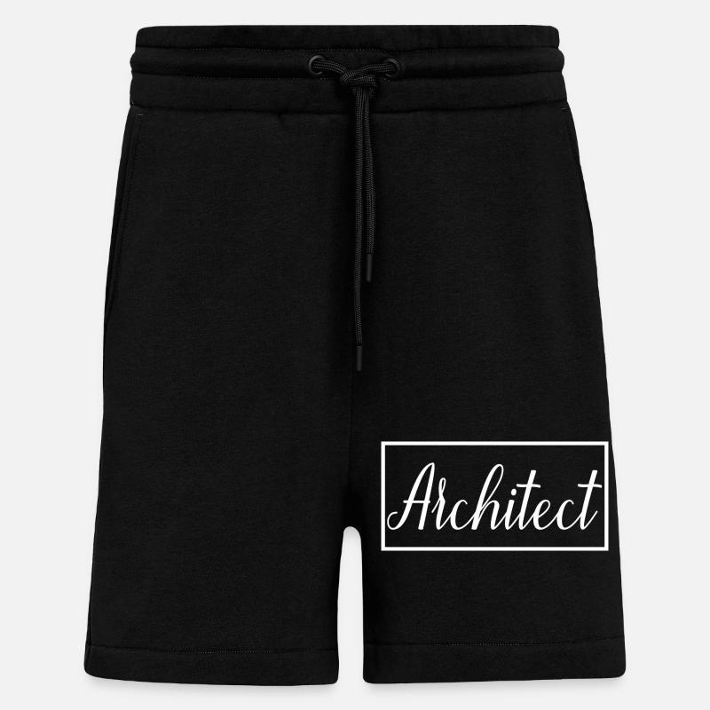 Architecte Fier étudiant architecte diplômé - Short bio décontracté fabriqué en UE - SOLID BLACK