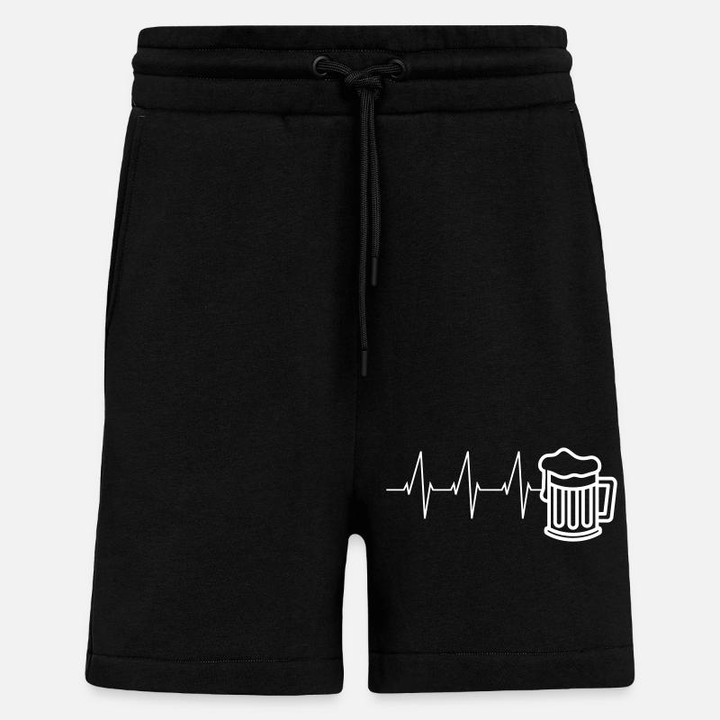 Herzschlag Bier - Shorts - made by SPREAD - SOLID BLACK