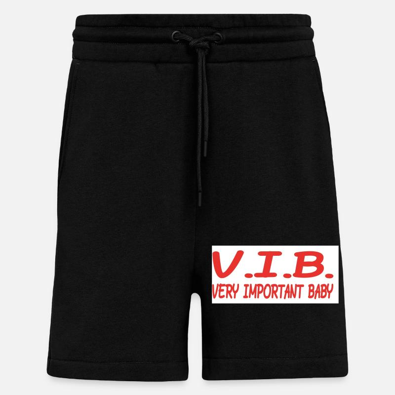 Important Baby - Short bio décontracté fabriqué en UE - SOLID BLACK