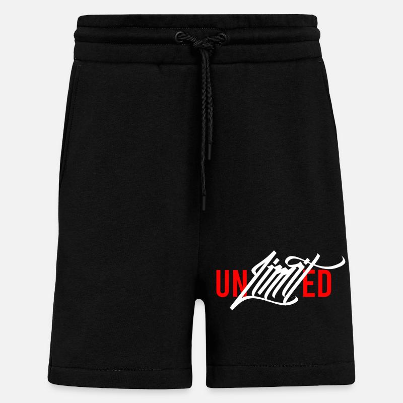 Puissance illimitée - Short bio décontracté fabriqué en UE - SOLID BLACK