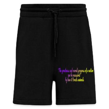 Die Größe einer Nation - Shorts - made by SPREAD - SOLID BLACK - Vorne