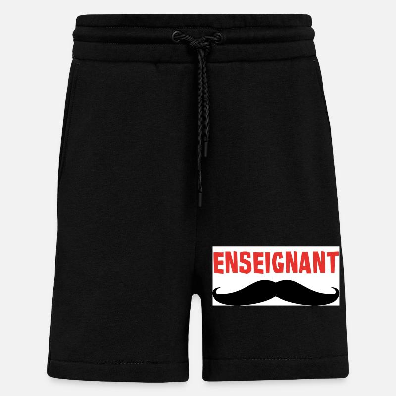 ENSEIGNANT - Short bio décontracté fabriqué en UE - SOLID BLACK