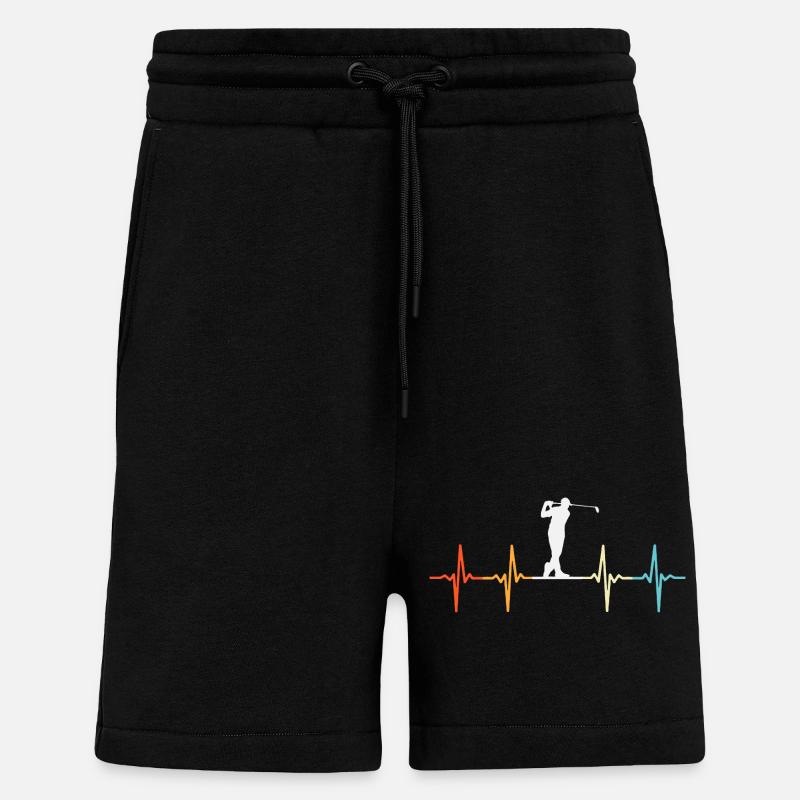 Golf-Herzschlag - Shorts - made by SPREAD - SOLID BLACK