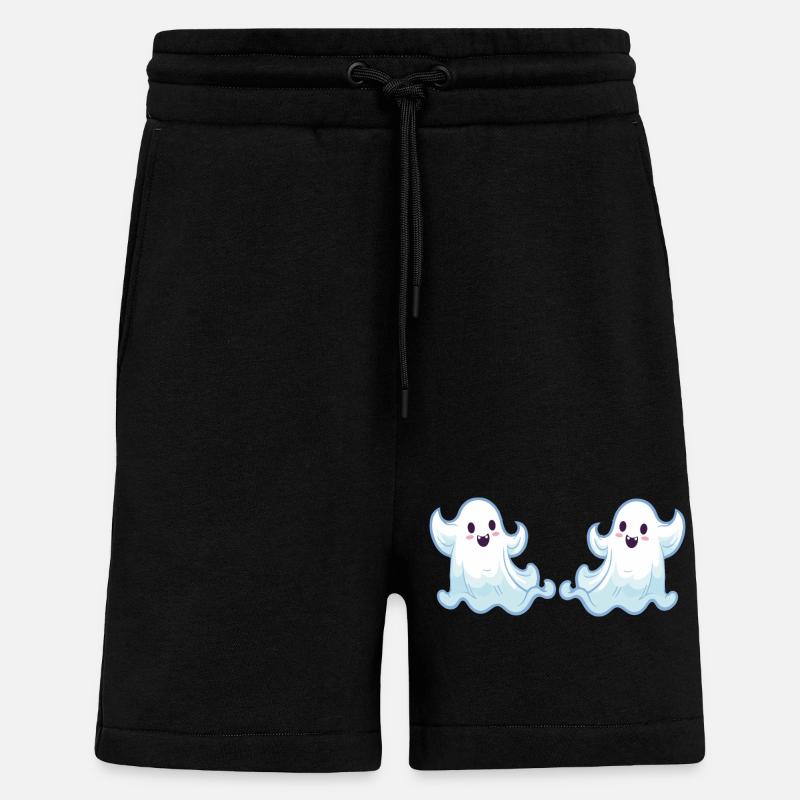geist ghost cartoon 2 - Shorts - made by SPREAD - SOLID BLACK