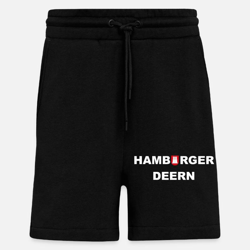 Hamburger Deern - Shorts - made by SPREAD - SOLID BLACK