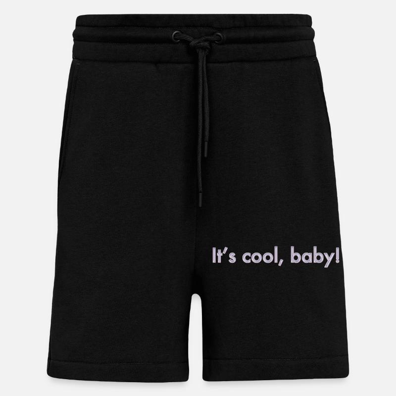 C’est cool, bébé - Short bio décontracté fabriqué en UE - SOLID BLACK