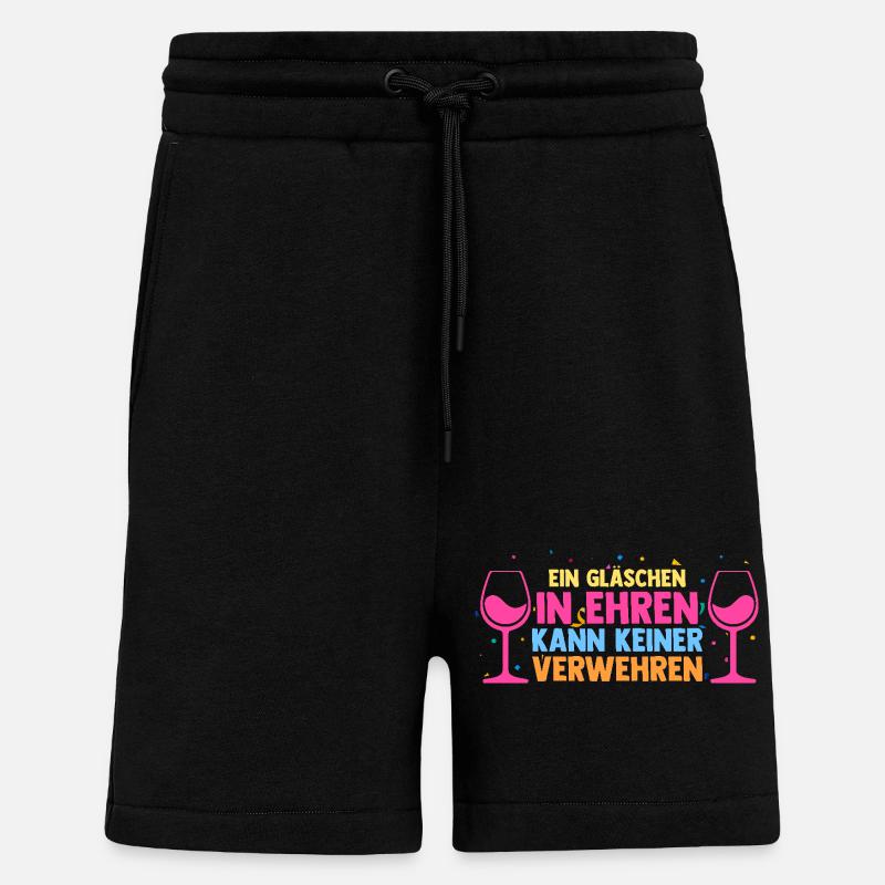 Costume de carnaval Carnaval - Short bio décontracté fabriqué en UE - SOLID BLACK