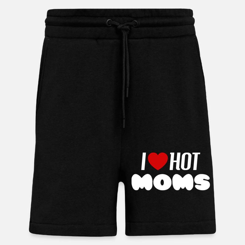 J’adore les mamans sexy - Short bio décontracté fabriqué en UE - SOLID BLACK