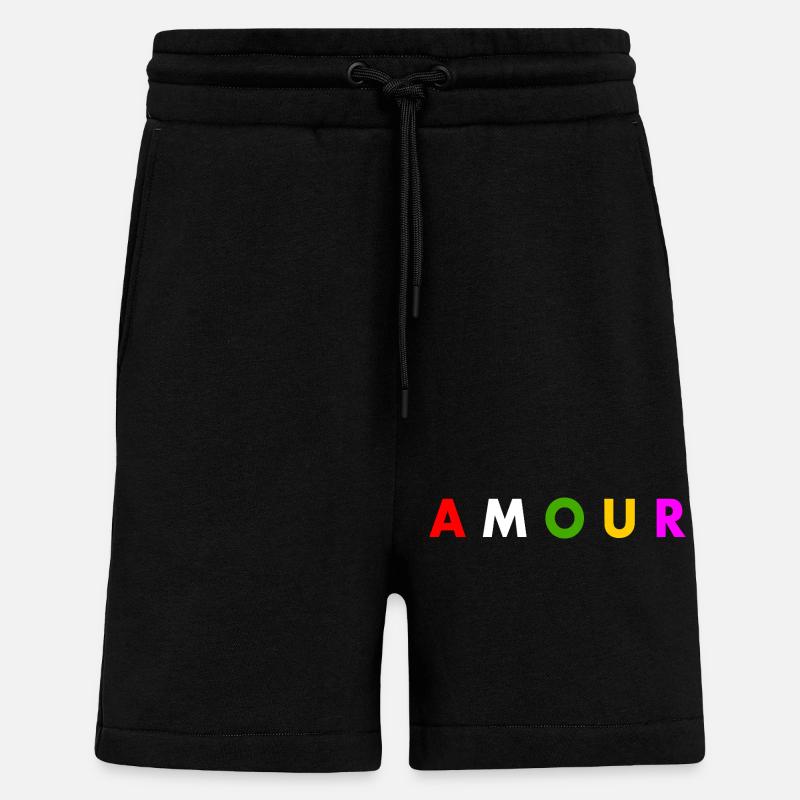 Amour - Short bio décontracté fabriqué en UE - SOLID BLACK