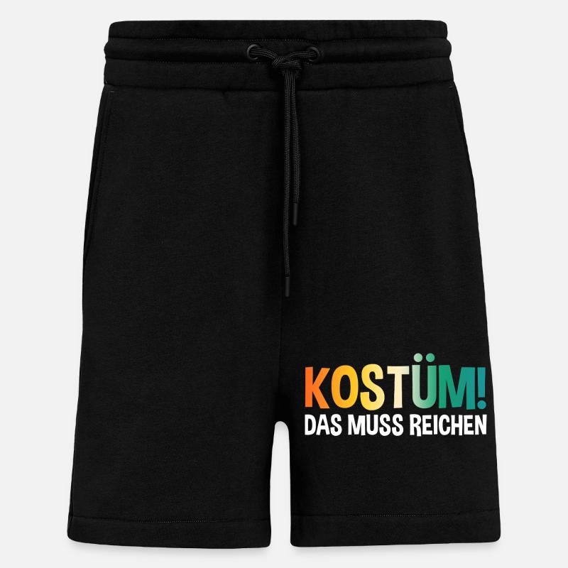 Carnaval de Jecken Carnaval - Short bio décontracté fabriqué en UE - SOLID BLACK